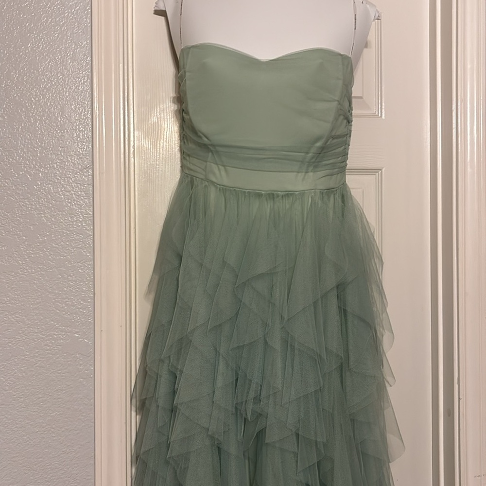 Symphony Formal Strapless Green Dress L